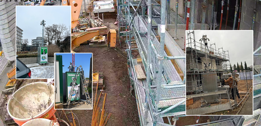 Videoüberwachung auf der Baustelle